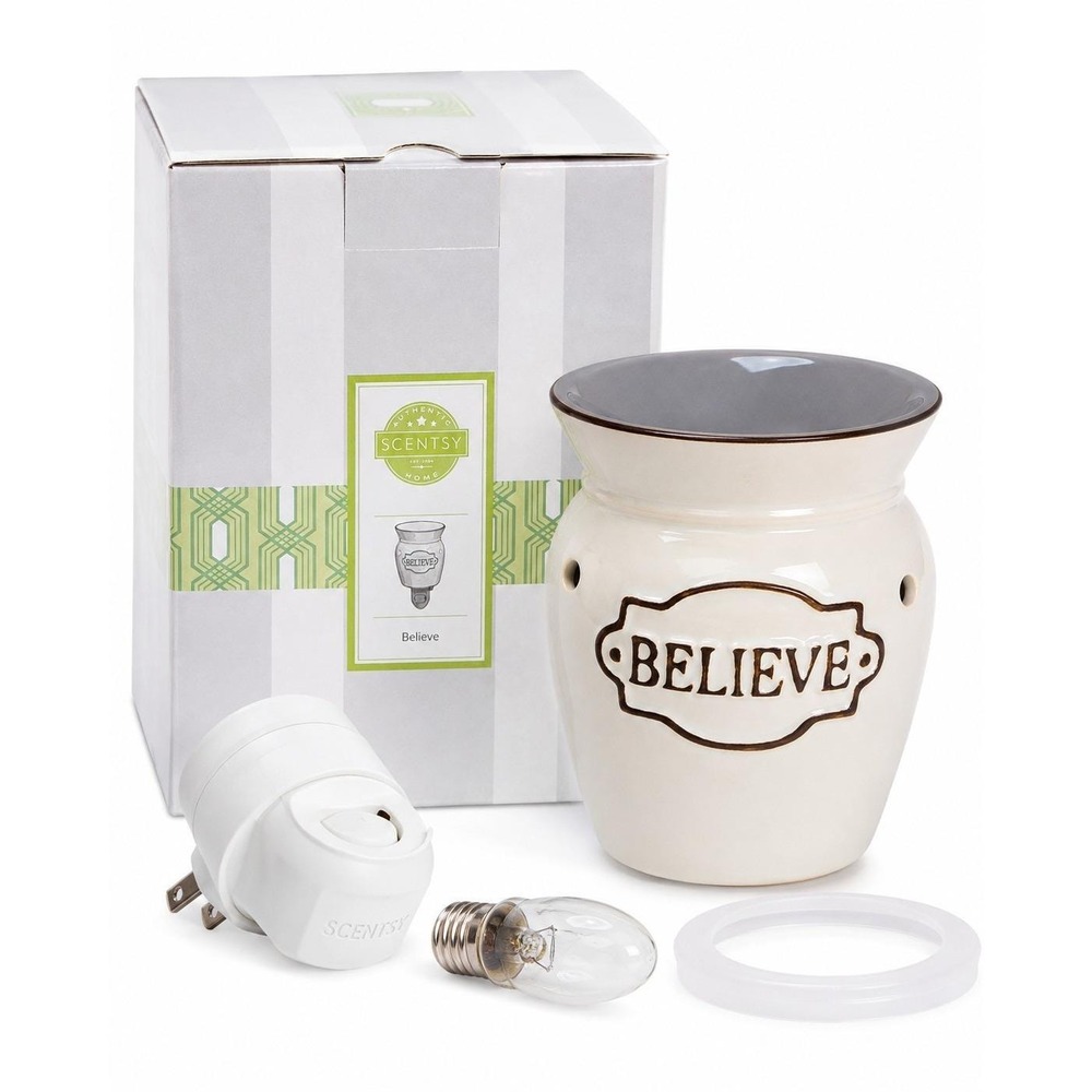 Scentsy Believe Plug In Wax Warmer Retired Discontinued 2015 Original Box